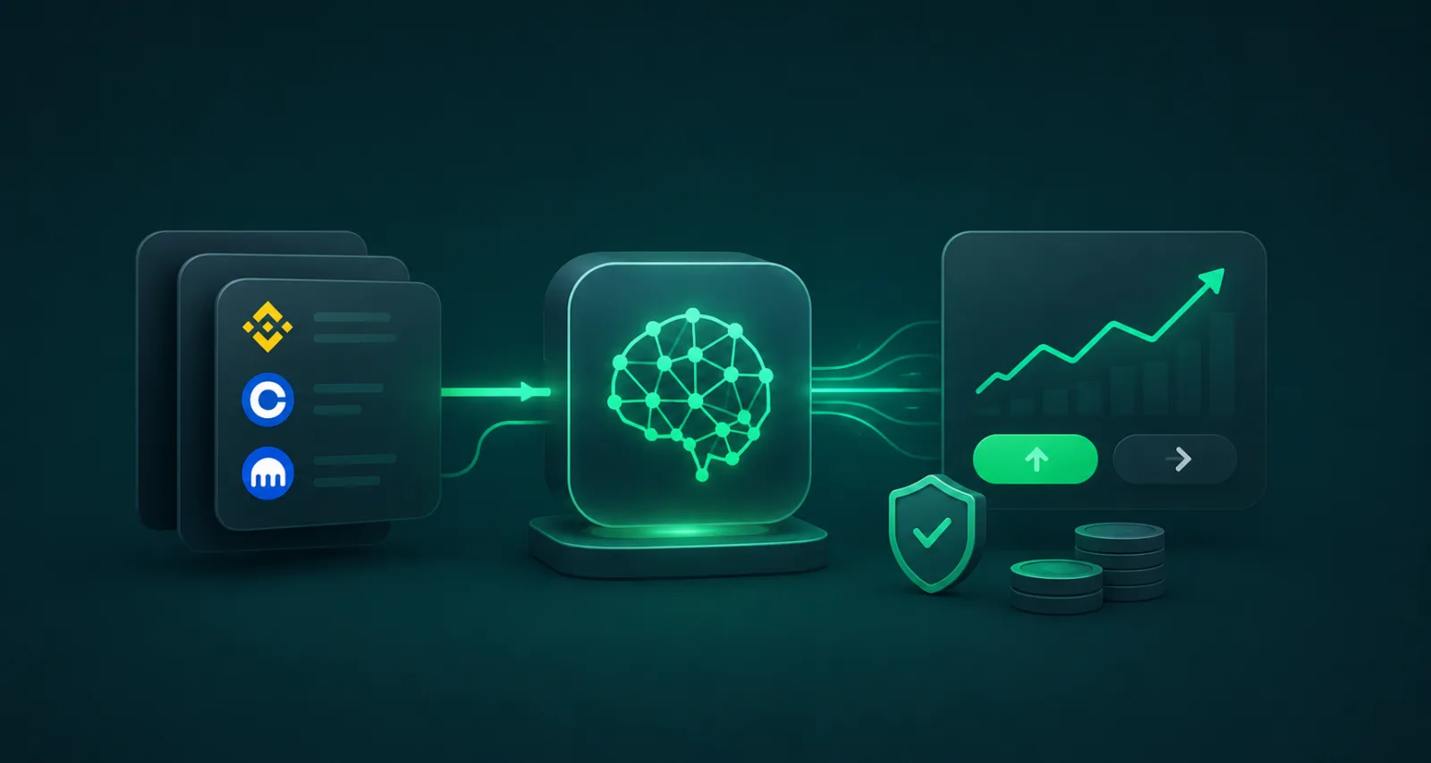 Motor de trading algorítmico que procesa datos de mercado y genera señales gestionadas por riesgo